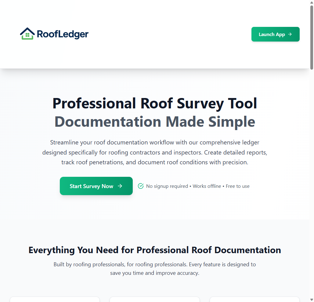 RoofLedger Update: New Features and Improvements
